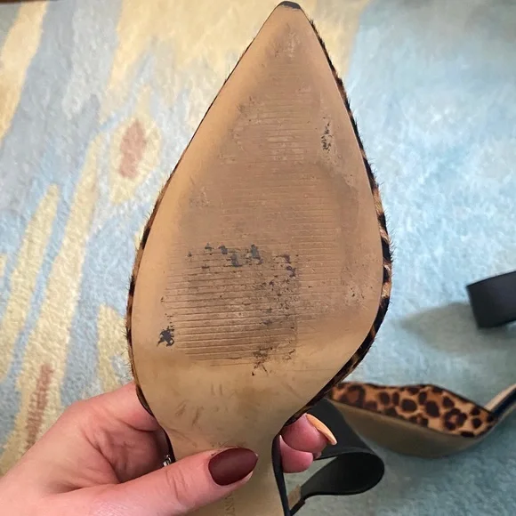 Banana Republic Animal Print and Black Heels - Picture 3 of 6